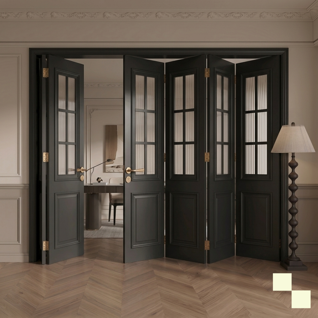 Sliding French Black Square